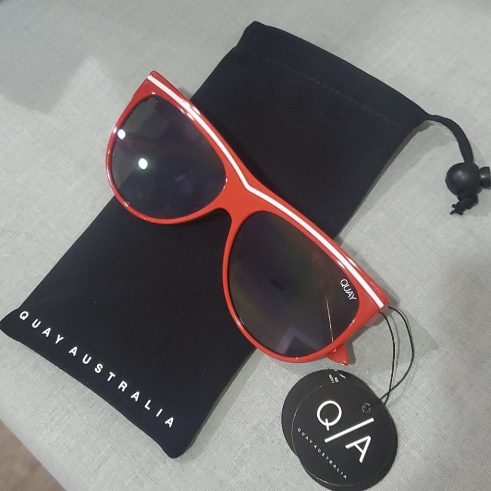 Quay Red Sunglasses NWT